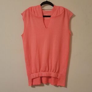 Coral Calvin Klein Hooded Performance Piece Women's Size XS